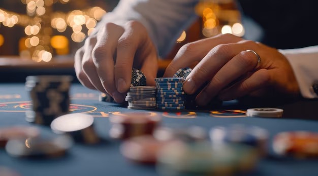Dream Gaming live dealer table interface on mobile phone